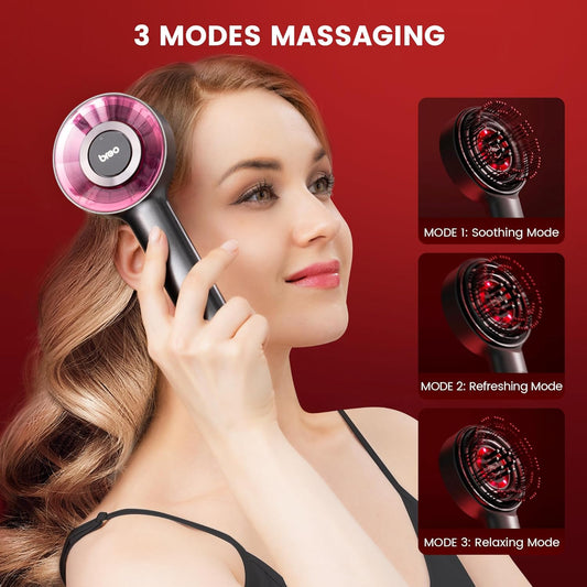LumiScalpMe™ 3-in-1 Red Light Therapy Scalp Massager
